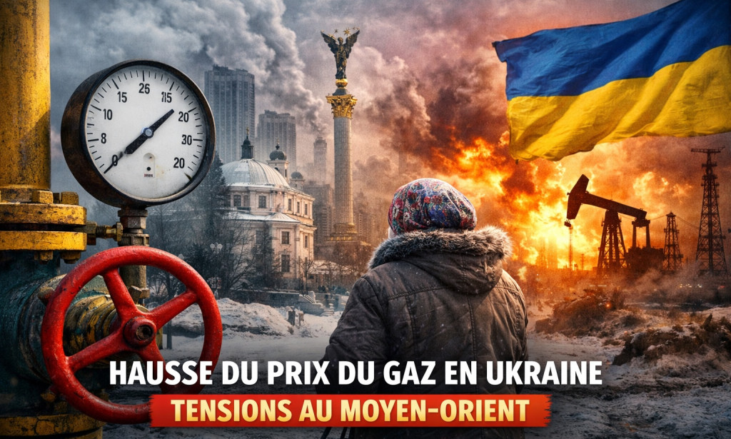 En Ukraine, les prix du gaz ont fortement augmenté en raison du conflit au Moyen-Orient