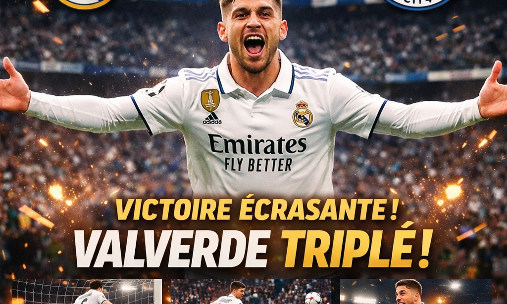 Real Madrid-Manchester City (3-0) : le résumé de la large victoire des Madrilènes grâce au triplé de Federico Valverde